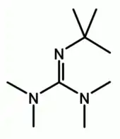 Structuurformule van 2-tert-butyl-1,1,3,3-tetramethylguanidine
