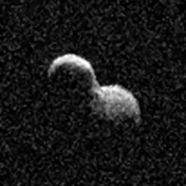 Radarfoto gemaakt met de Arecibo-telescoop