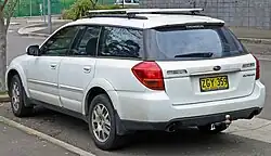 Subaru Outback stationwagen (2003-2008), achteraanzicht