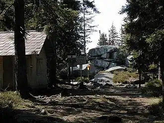 Landsgrens op de Plöckenstein