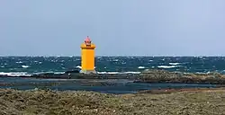 Een vuurtoren op het schiereiland