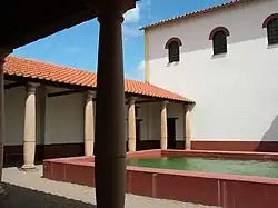 Replica Heerlens badhuis in Archeon