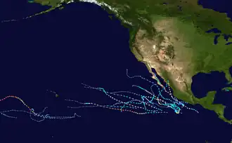 Overzichtskaart van het seizoen