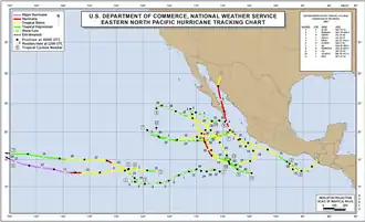 Overzichtskaart van het seizoen