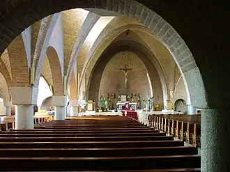 Interieur van de kerk in 2008