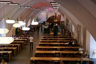 Mensa van de Universiteit Heidelberg, voorheen bergplaats voor paardentuig in de Marstall