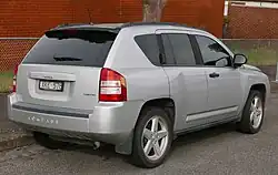 Jeep Compass (2006-2011), achteraanzicht