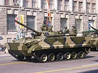 De BMP-3 tijdens een parade in Moskou, 2008