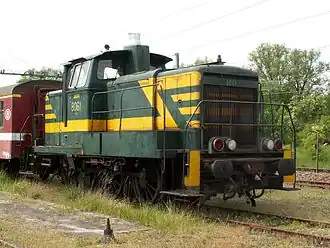 locomotief 8061 te Saint-Ghislain