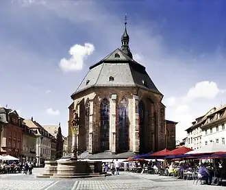 De Marktplatz in Heidelberg