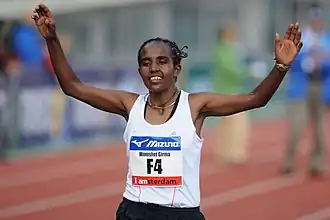 Tijdens Amsterdam Marathon 2009