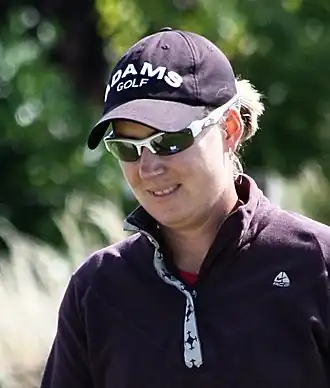 Wright op het Women's British Open in 2009