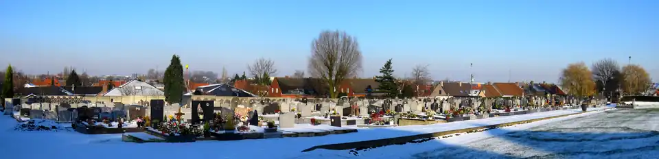 Het kerkhof van Lowingen in 2009.