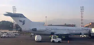 Iran Air Boeing 727 EP-IRR, vergelijkbaar met het verongelukte vliegtuig