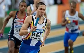 Tijdens WK Indoor 2010