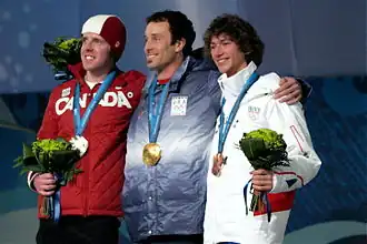 Podium Snowboardcross op de Olympische Spelen van 2010