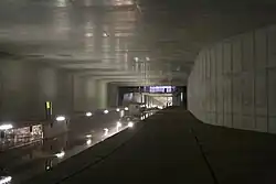 Ruwbouw van station Europaplein, februari 2011.