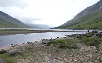 Loch Etive vanaf het oosten met de mobiele pier