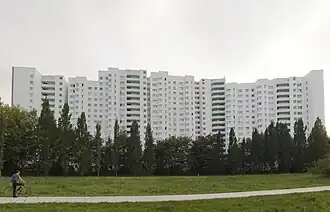 Hoogbouw en groen in Gropiusstadt