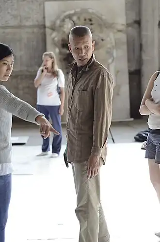 Cai Guo-Qiang aan het werk in 2011