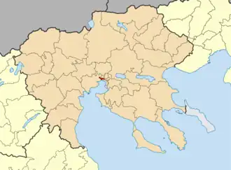 Kaart van Ampelokipoi-Menemeni