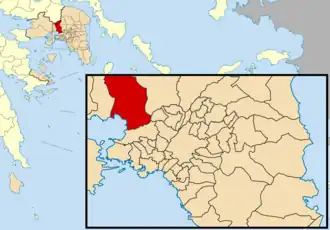 Kaart van Aspropyrgos