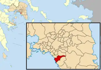 Kaart van Elliniko-Argyroupoli