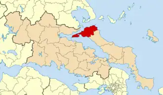 Kaart van Istiaia-Aidipsos