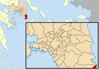 Kaart van Lavreotiki