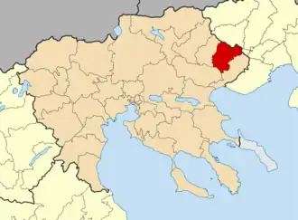 Kaart van Nea Zichni