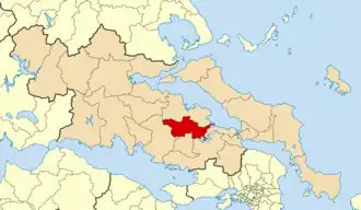 Kaart van Orchomenos