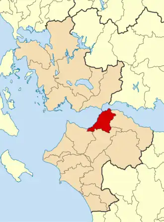 Kaart van Patras / Patra