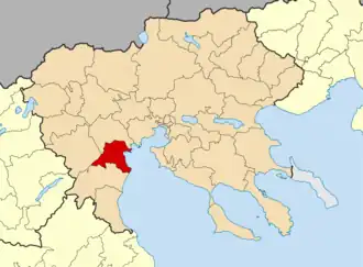 Kaart van Pydna-Kolindros