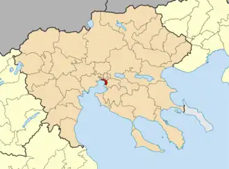 Kaart van Thessaloniki