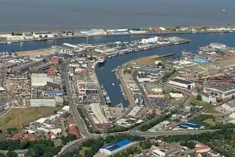 Luchtfoto van Fischereihafen (2012)