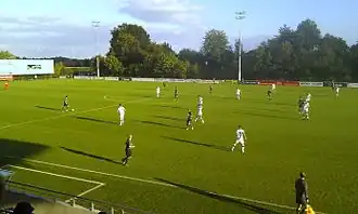 Delbrücker SC (wit) speelt uit bij SV Rödinghausen in 2012
