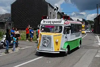 Citroën H tijdens de Ronde van Frankrijk 2012