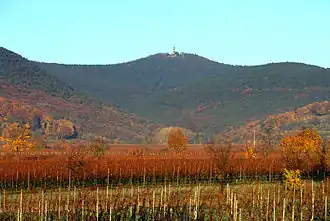 de Kalmit gezien vanuit het oosten