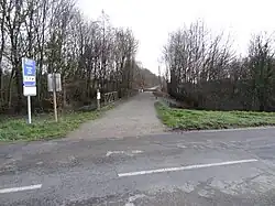 Spoorbedding bij Montigné-le-Brillant