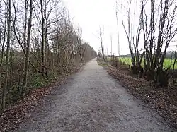 Spoorbedding bij Montigné-le-Brillant