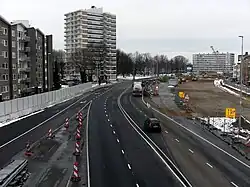 N2 tijdens de aanleg, 2013