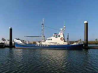 De Gebroeders Luden op haar vaste ligplaats in de passantenhaven van Lauwersoog (2013)