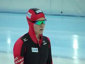 Stephanie Beckert tijdens de WK afstanden 2013