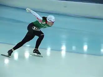 Svetlana Radkevitsj tijdens de training voor de WK afstanden 2013