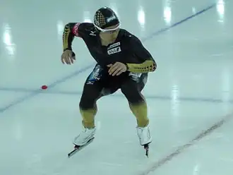 Yuya Oikawa tijdens de WK afstanden 2013