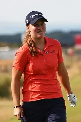 Ernst op het Women's British Open in 2013