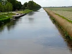 Enservaart gezien vanaf de Leemringweg in zuidwestelijke richting