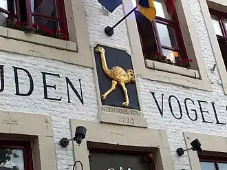 Detail Vrijthofgevel met gevelsteen