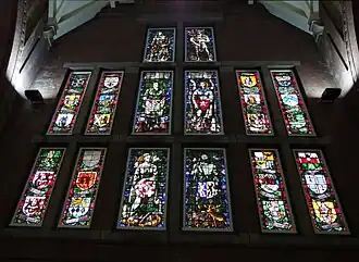 Glas-in-loodvensters hal