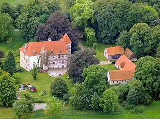 Haus Alst vanuit de lucht